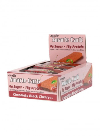 12-Piece Smarte Carb Protein Bars - Chocolate Black Cherry