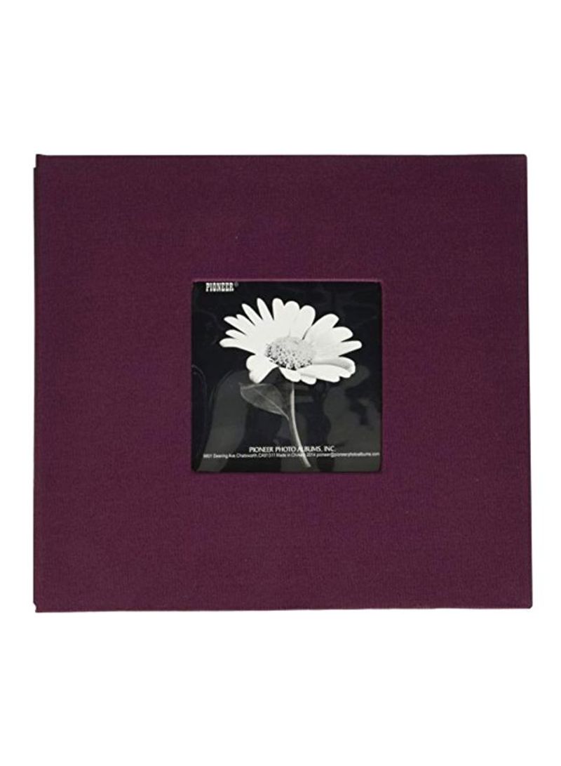 Fabric Covered Post Bound Album Sweet Plum 8.9x1.1x9.8inch