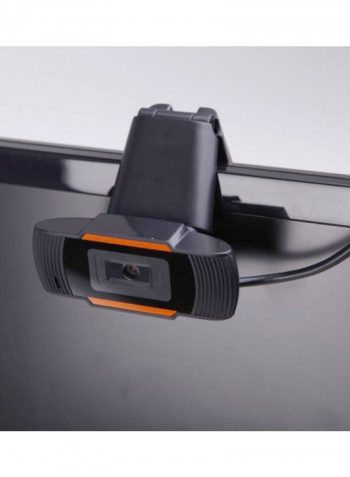 Full HD USB Webcam 13.5x8x7.5cm Orange/Black