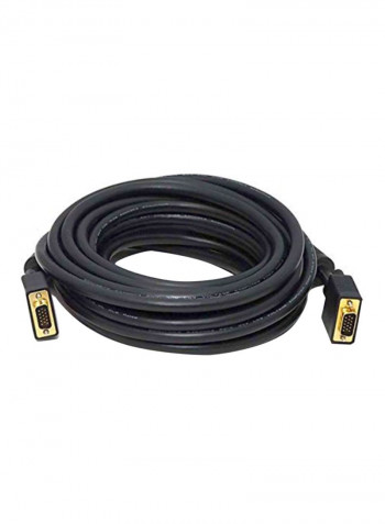 Gold Plated VGA Cable 8.5inch Black