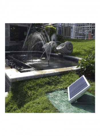 Solar Powered Fountain Pump Black/Blue/White