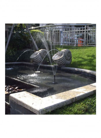 Solar Powered Fountain Pump Black/Blue/White