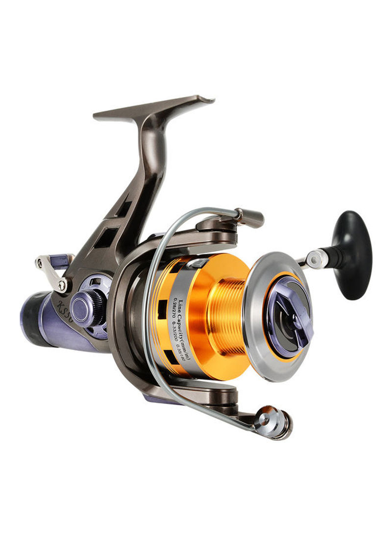 Spinning Fishing Reel with Front and Rear Double Drag Brake System Reels 18x18x18cm