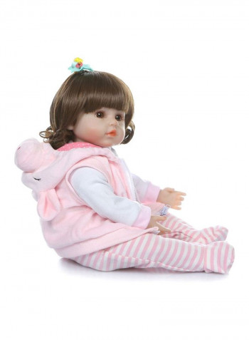 Reborn Vinyl Baby Dolls With Cute Outfit 19inch