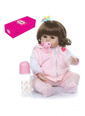 Reborn Vinyl Baby Dolls With Cute Outfit 19inch