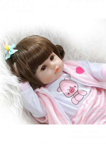 Reborn Vinyl Baby Dolls With Cute Outfit 19inch