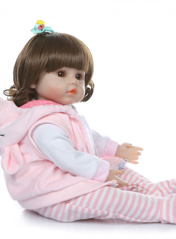 Reborn Vinyl Baby Dolls With Cute Outfit 19inch
