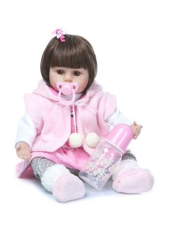Reborn Vinyl Baby Dolls With Cute Outfit 19inch