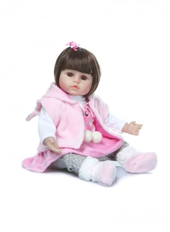 Reborn Vinyl Baby Dolls With Cute Outfit 19inch