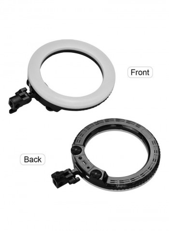 LED Ring Light with Cell Phone Holder 28W White/Black