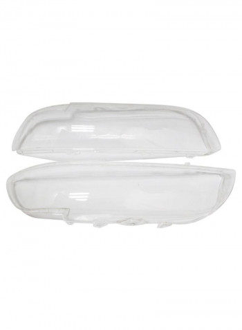 Pair Of Headlight Lens Cover Shell