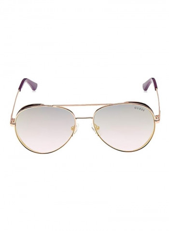 Women's Full Rim Pilot Sunglasses - Lens Size: 58 mm