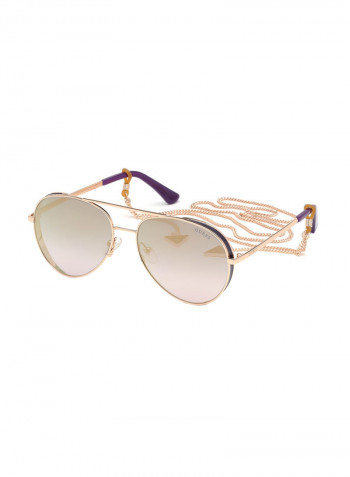 Women's Full Rim Pilot Sunglasses - Lens Size: 58 mm