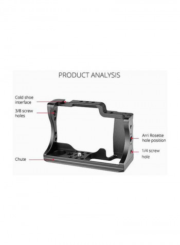 Camera Video Cage For Canon EOS/M50 DSLR  Black