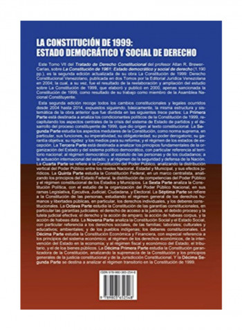 La Constitucion de 1999 Paperback