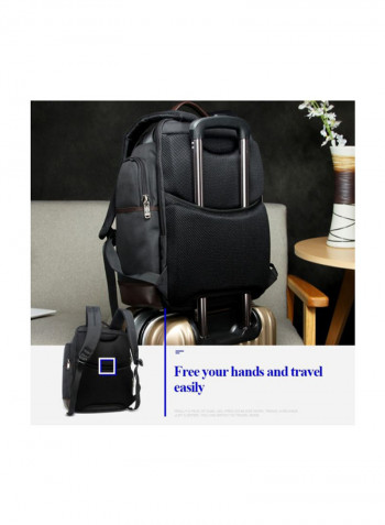 Multi-Layer Breathable Laptop Backpack 15.6inch Black