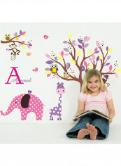 Animal Pattern Eco-Friendly Sticker Multicolour 60x90centimeter