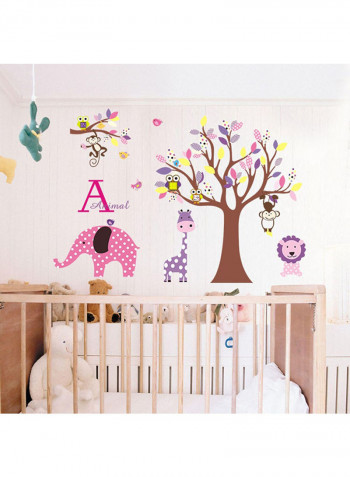Animal Pattern Eco-Friendly Sticker Multicolour 60x90centimeter