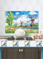 Creative Pattern Durable Wall Sticker Green 60x90centimeter