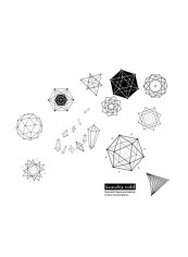 Geometric Pattern Waterproof Removable Wall Sticker Black 60x90centimeter