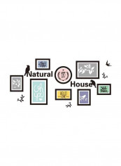 Photo Frames Removable Wall Decor Sticker Multicolour 70x50centimeter