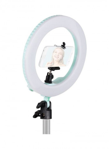 LED Ring Light with Cell Phone Holder 28W Multicolour