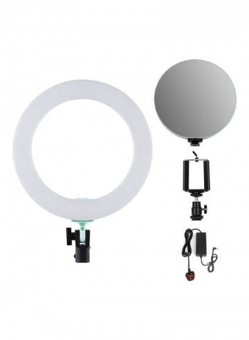 LED Ring Light with Cell Phone Holder 28W Multicolour