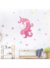 Printed Self-Adhesive Wall Sticker Pink 40x60centimeter