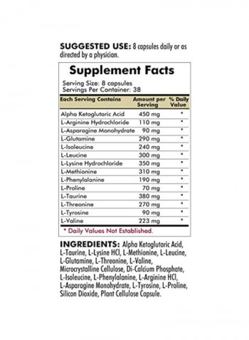 Amino Support Supplement - 304 Capsules