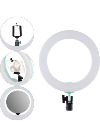 LED Ring Light with Cell Phone Holder 28W Multicolour