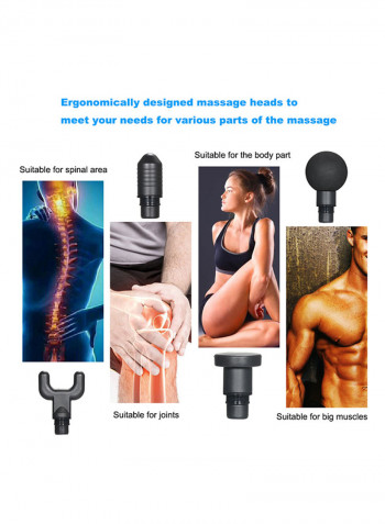 Electric Muscle Massager With Four Heads 35x11x25cm