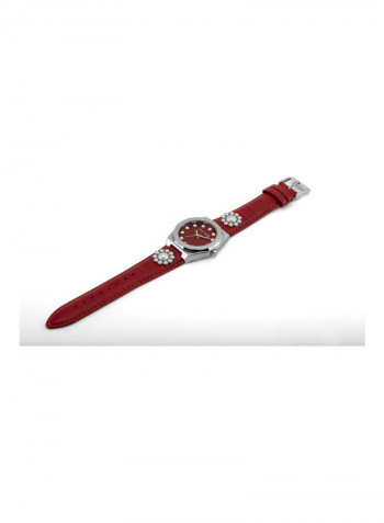 Women's Berry Leather Strap Watch