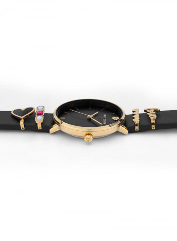 Women's Leather Analog Wrist Watch D Dd107Bg