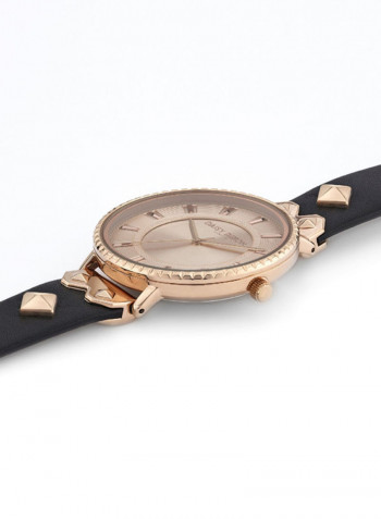 Women's Leather Analog Wrist Watch D Dd107Brg