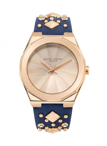 Women's Leather Analog Wrist Watch D Dd110Urg