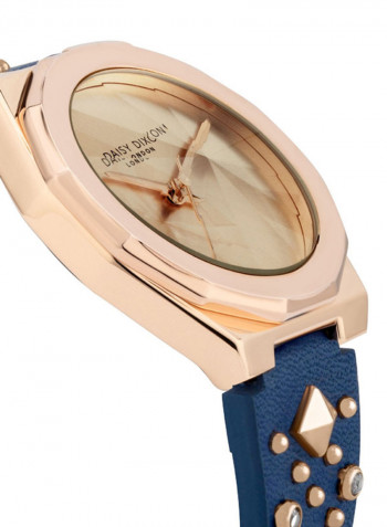 Women's Leather Analog Wrist Watch D Dd110Urg
