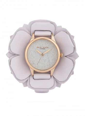 Women's Leather Analog Wrist Watch