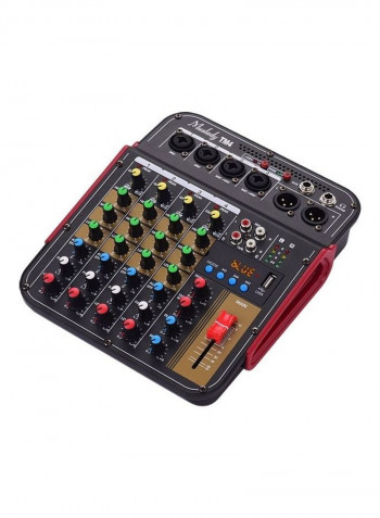 TM4 Digital 4-Channel Audio Mixing Console Built-in 48V Phantom Power With Bluetooth Connection