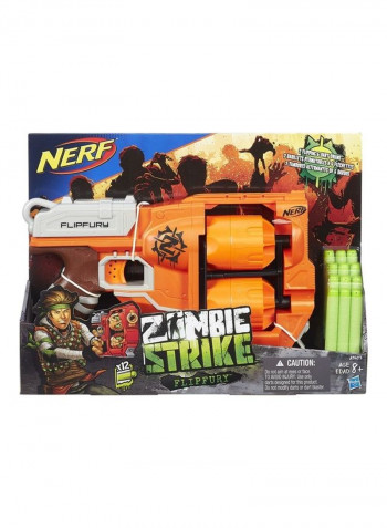 Zombie Strike Flipfury Blaster With Dart 7.6 x 38.1cm