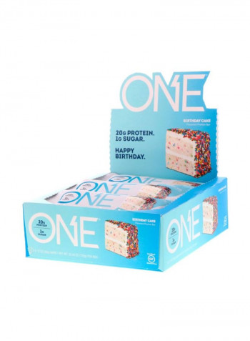 12-Piece One Protein Bar - Birthday Cake