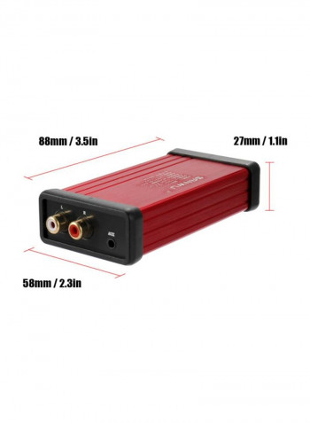 Audio Receiver Box DE6146 Red/Black