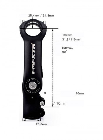 Mountain Bike Adjustable Pole Riser Stem Accessories 17x17x17cm