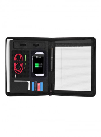 Multi-Functional A4 Business Portfolio Black