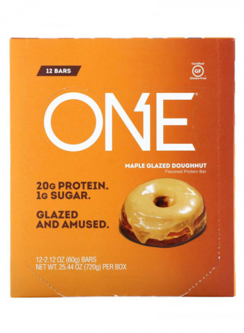 Pack Of 12 Maple Glazed Donut One Bar