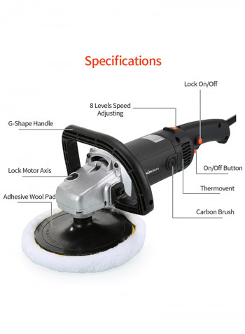 Polishing Glazing tool Black/Grey 3.408kg