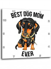 Best Dog Mom Ever Wall Clock Multicolour 10x10inch