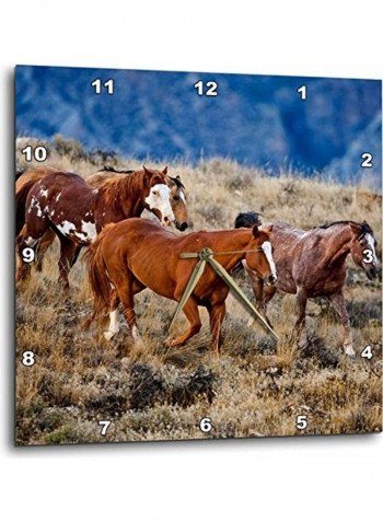 Decorative Printed Wall Clock Multicolour 10x10inch