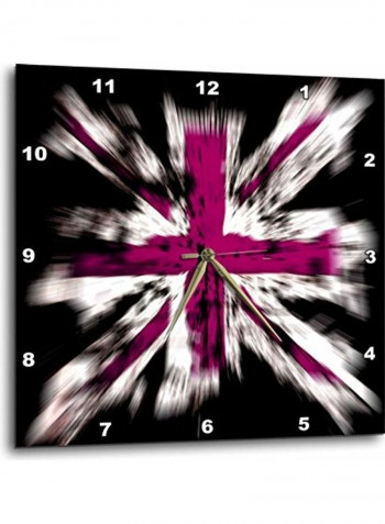 Decorative Printed Wall Clock Multicolour 10x10inch