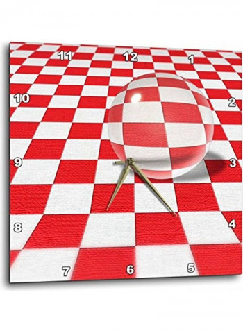 Marble Printed  Wall Clock Multicolour 10 x 10inch
