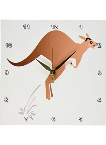 Decorative Printed Wall Clock Multicolour 11x11inch